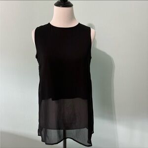 Black sheer crop H&M tank